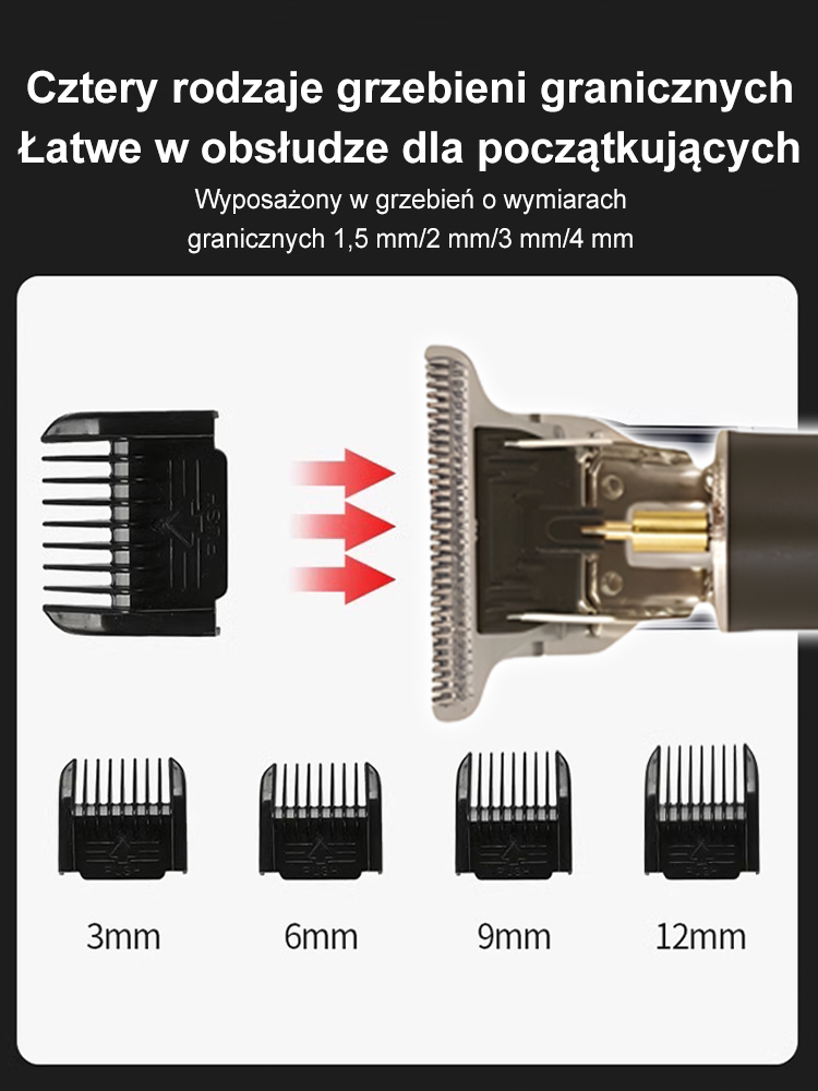 【Cichy, nie zacinający się】 elektryczny trymer do stylizacji włosów