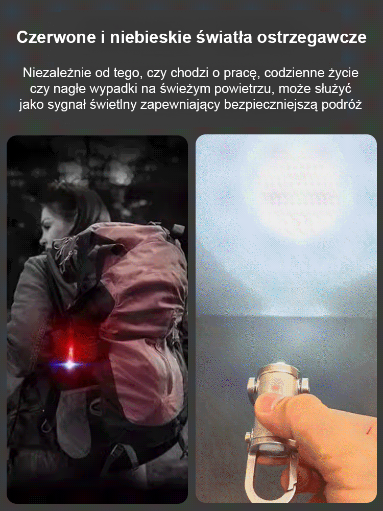 【Super jasna latarka brelokowa】
