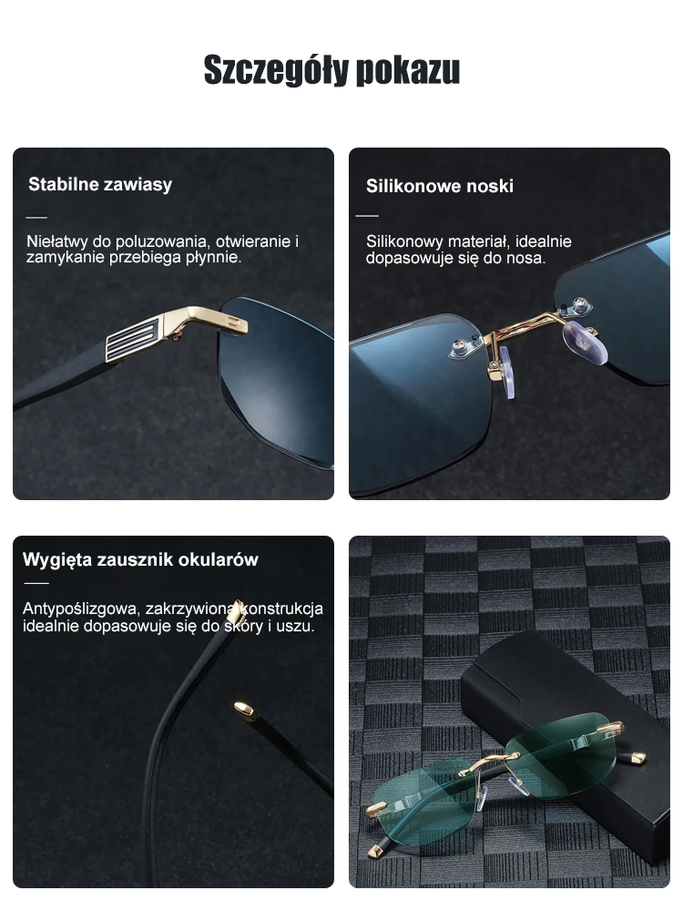 Inteligentne okulary do czytania z zoomem