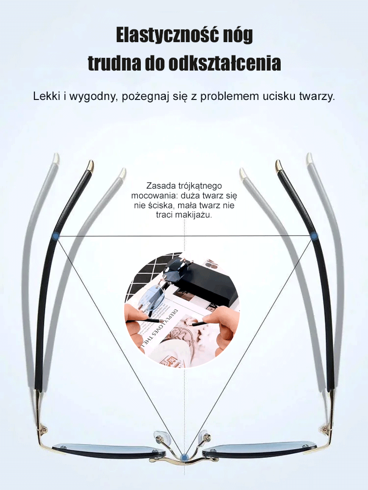 Inteligentne okulary do czytania z zoomem