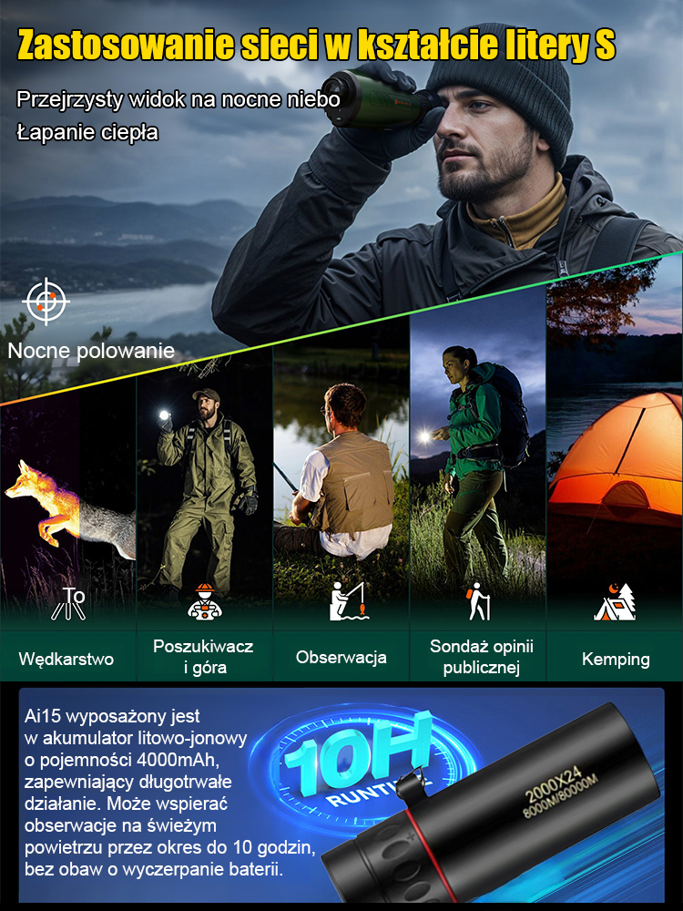 Niemiecki monokular termowizyjny do obserwacji nocnej