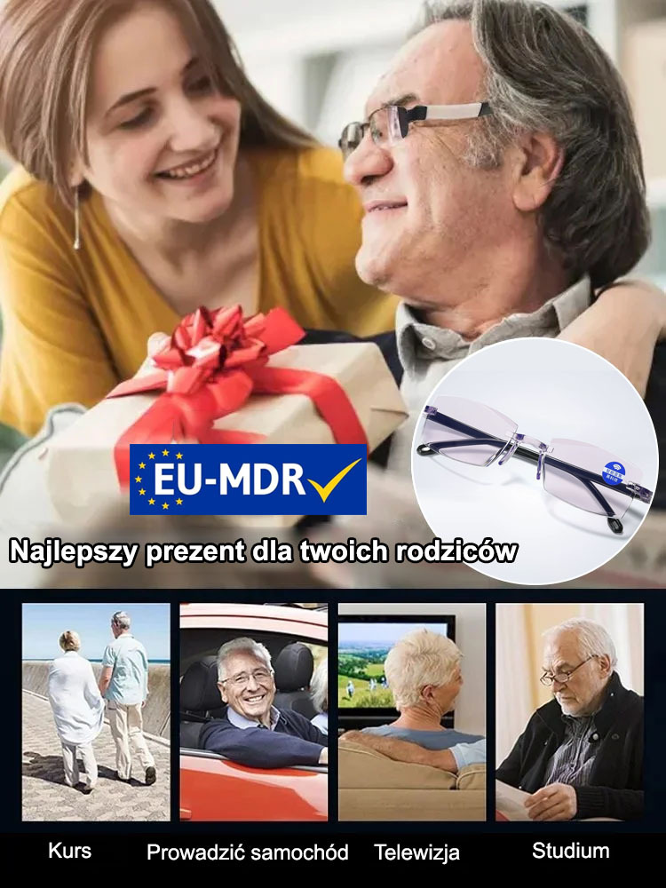 【Przywróć wzrok do jasności sprzed 20 lat】Okulary do czytania Smart Zoom Comfort
