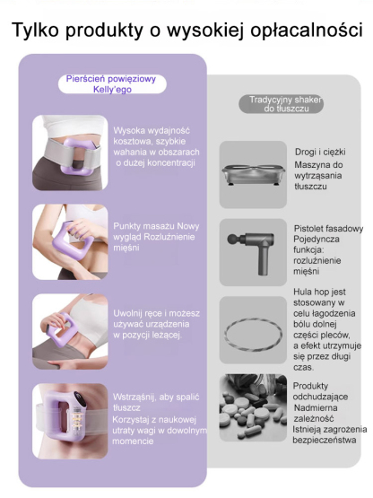 【Bez wysiłku, szybkie spalanie tłuszczu】Masażer wibracyjny do powięzi