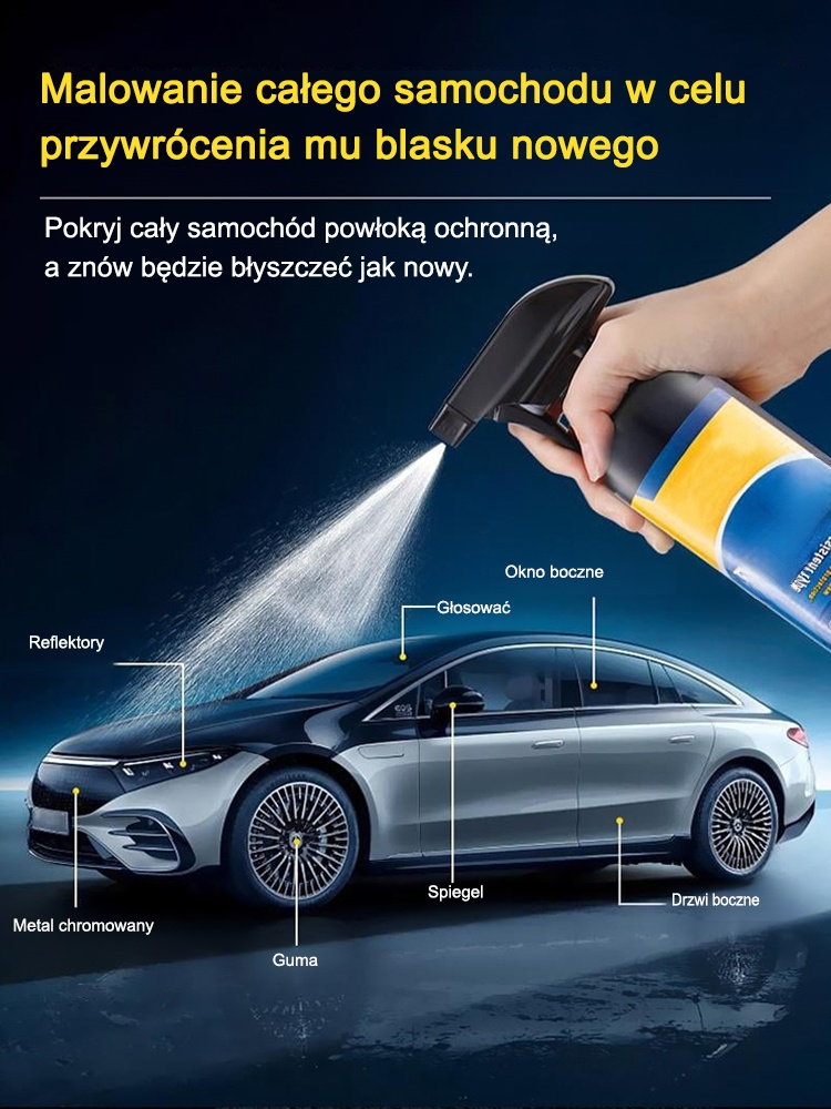 Spray do renowacji, pielęgnacji i woskowania samochodu