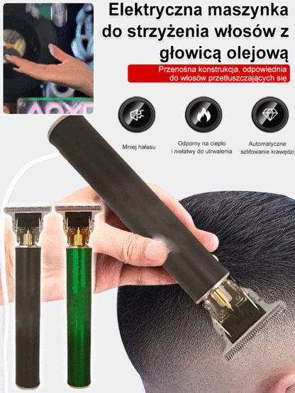 【Cichy, nie zacinający się】 elektryczny trymer do stylizacji włosów