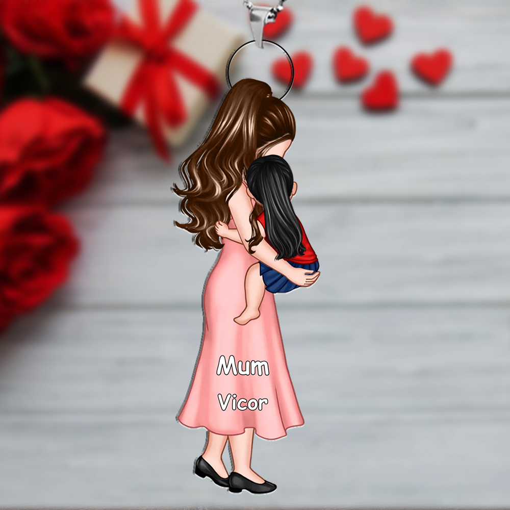 Personalised Soccer Hanging Ornament Custom 2 Names Football Keyring Acrylic Pendant Gifts for Couples