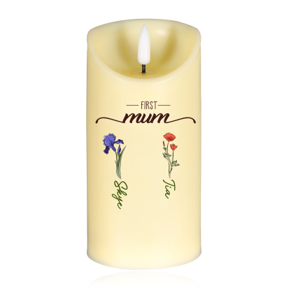 Personalised LED Candle with Custom Name & Year -“Christmas In Heaven