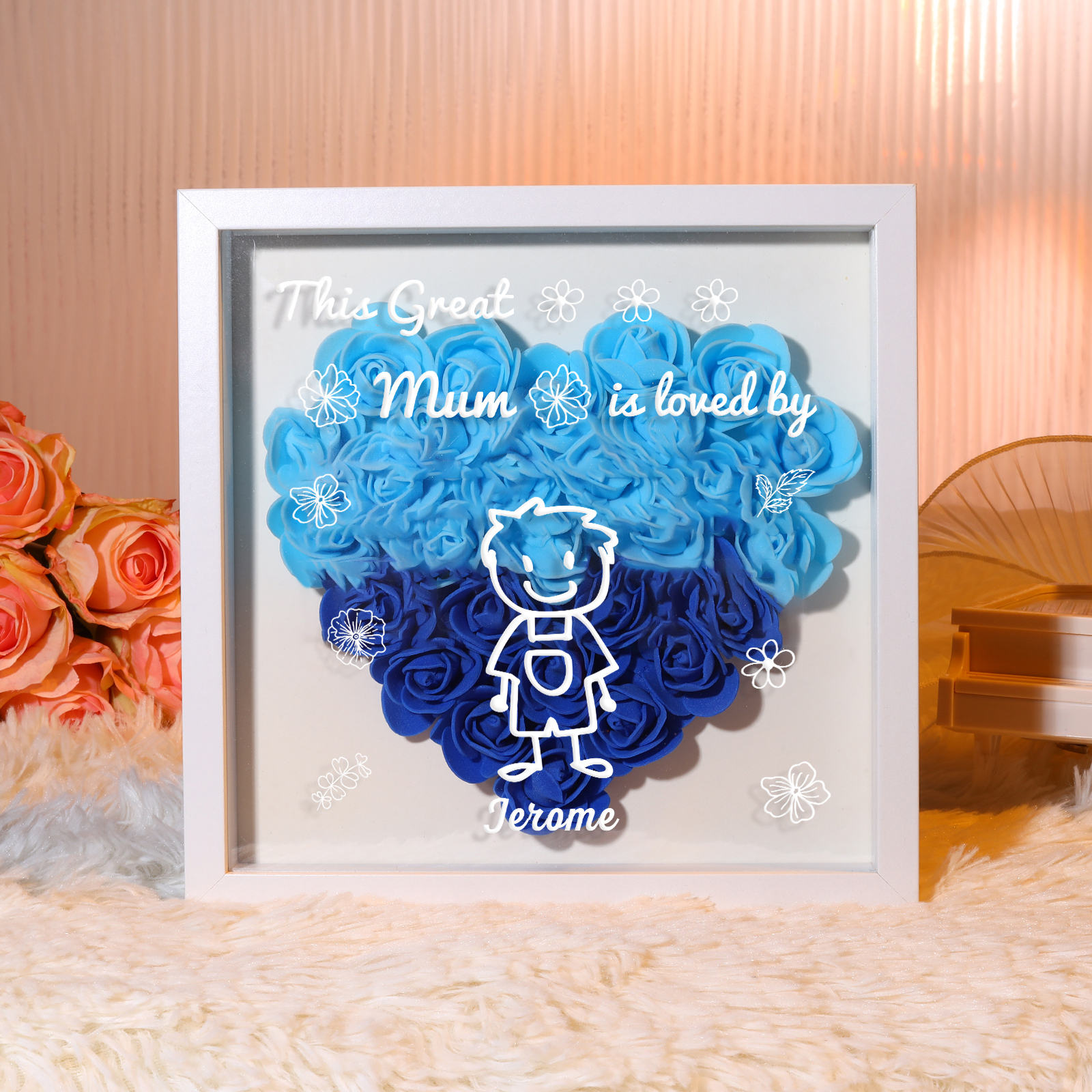 Personalized Custom Name and Text, Exquisite Love Decorations in Five Colors, Home Decoration Gifts for Mum