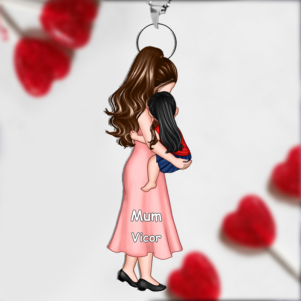 Personalised Soccer Hanging Ornament Custom 2 Names Football Keyring Acrylic Pendant Gifts for Couples