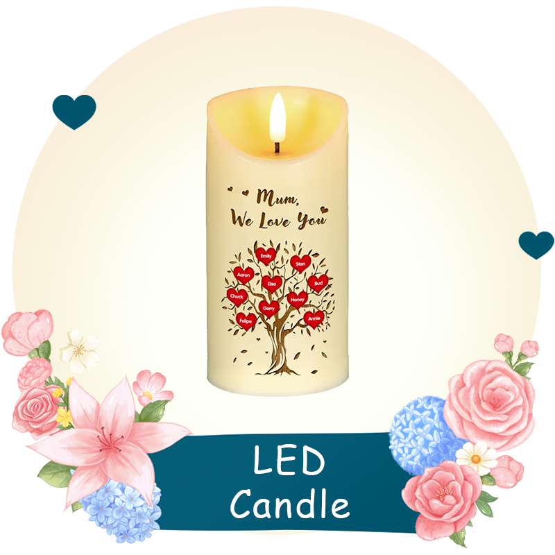 For Mum-Led Candle