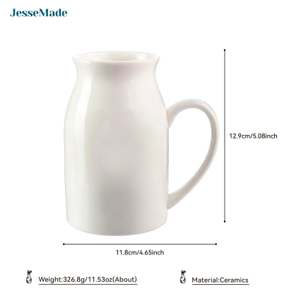 Personalised Floral Name Pitcher – “First Mum, Now Nan” Ceramic Flower Vase | Jessemade