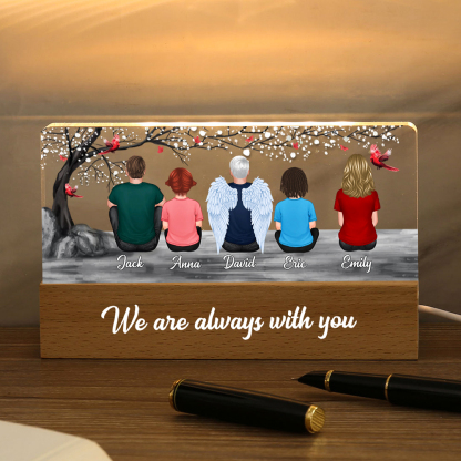 Jessemade UK Personalized Memorial Night Light Desktop Decoration, Custom Night Light with LED Lighting Bedroom Decoration 24.97 n1-z1