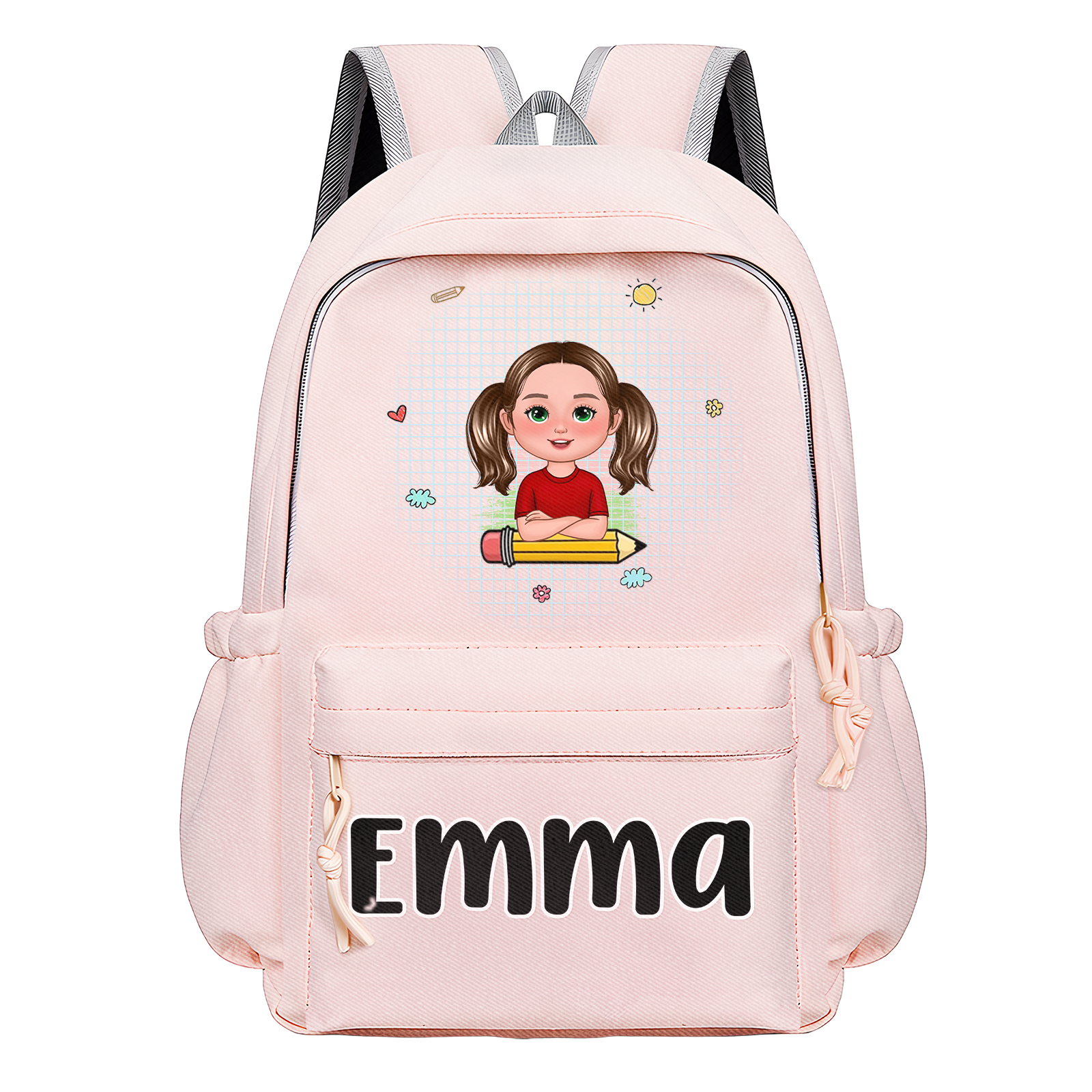 Personalised Kids’ School Backpack – Custom Name, Cartoon Design Gift | Jessemade