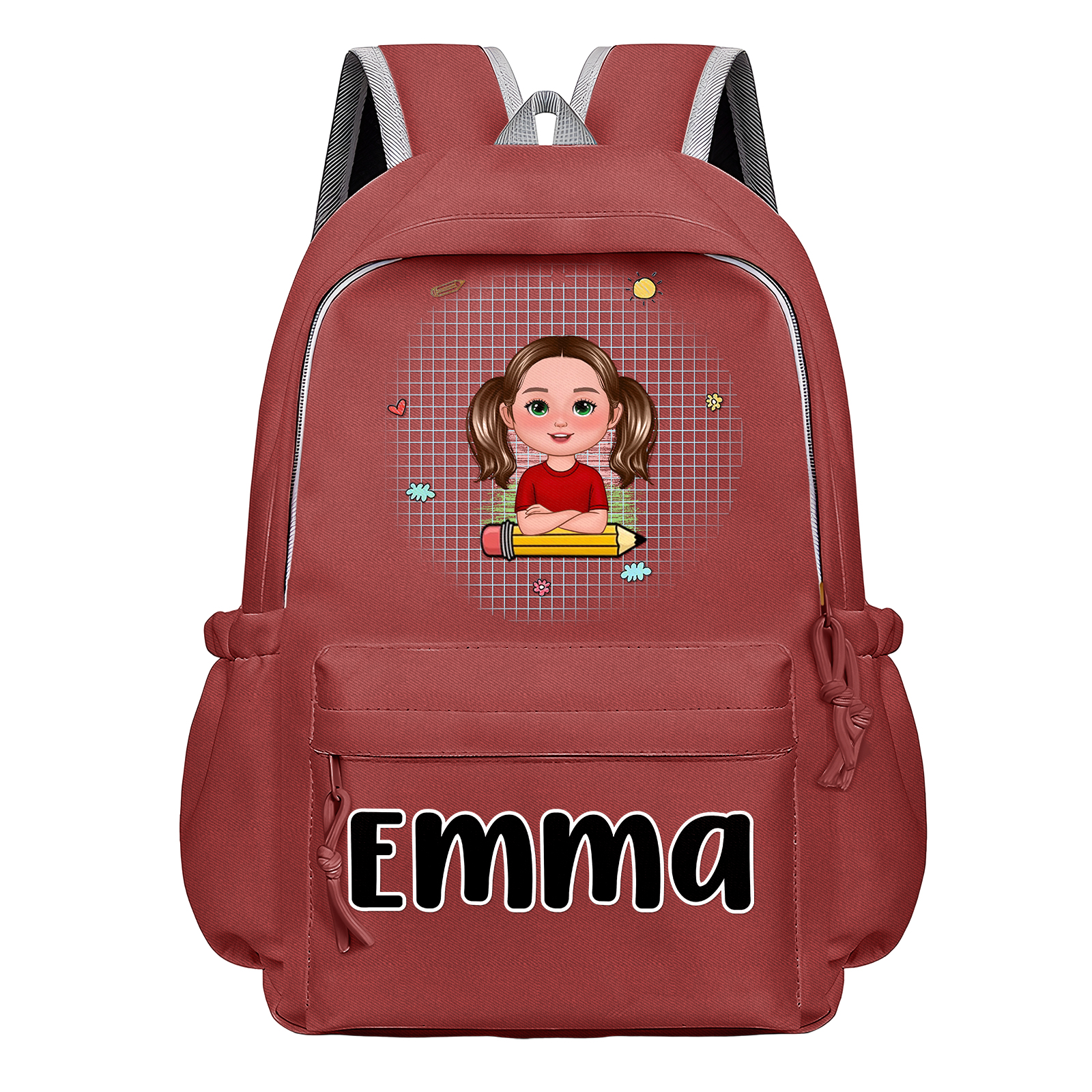 Personalised Kids’ School Backpack – Custom Name & Cartoon Design, Multiple Colours Back to school gift | Jessemade