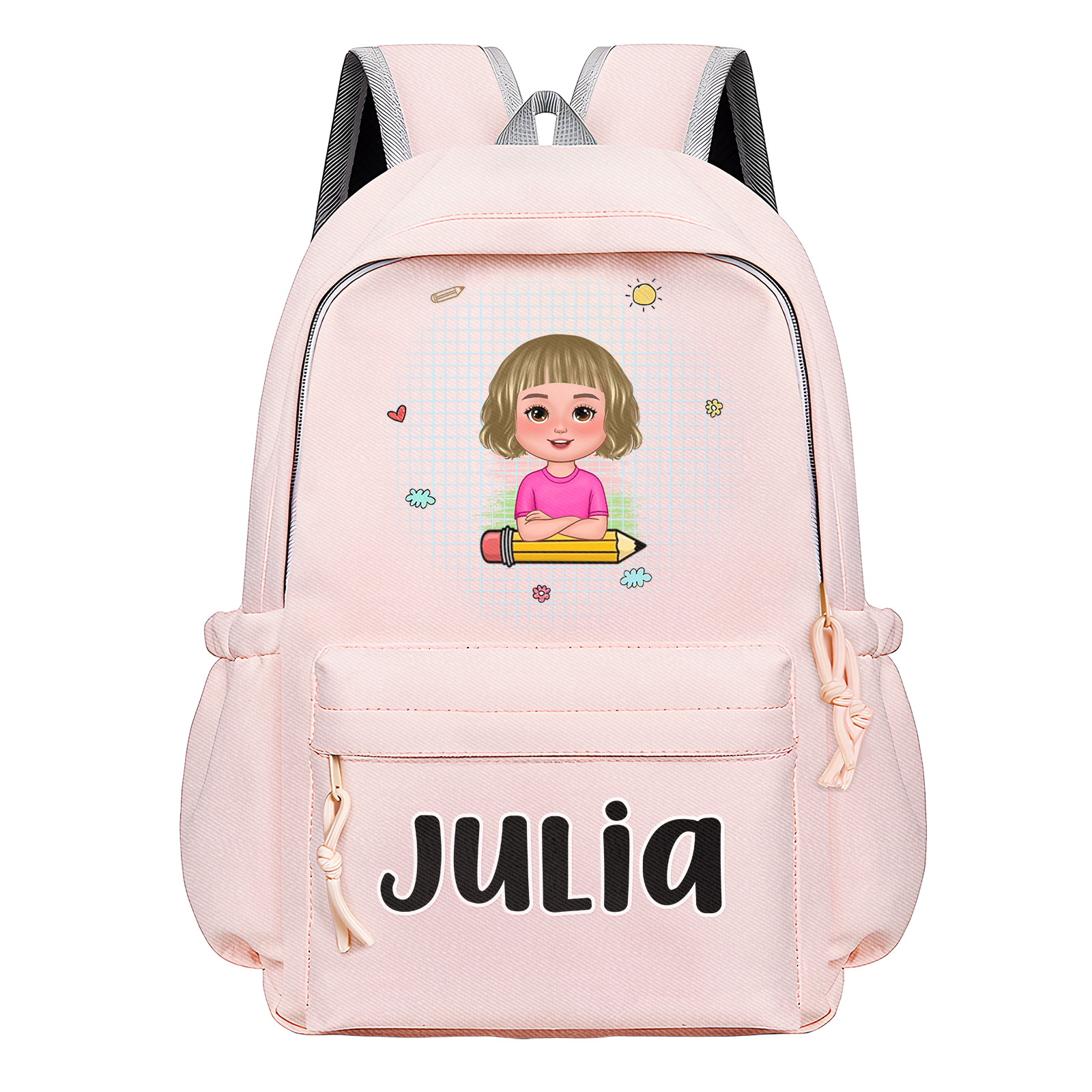Personalised Kids’ School Backpack – Custom Name & Cartoon Design, Multiple Colours Back to school gift | Jessemade