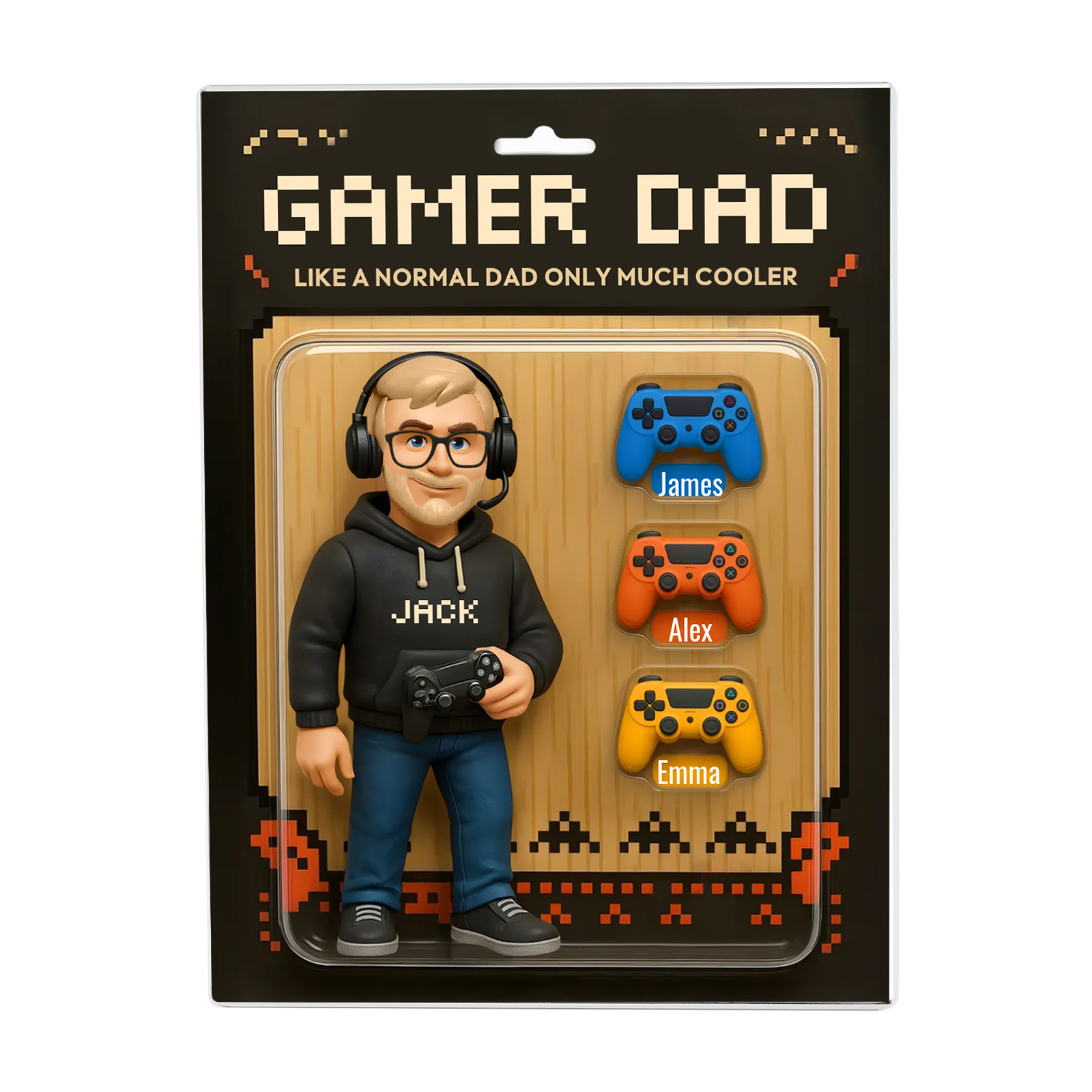 Personalised Gamer Dad Acrylic Plaque - Custom Father's Day Gift | Jessemade