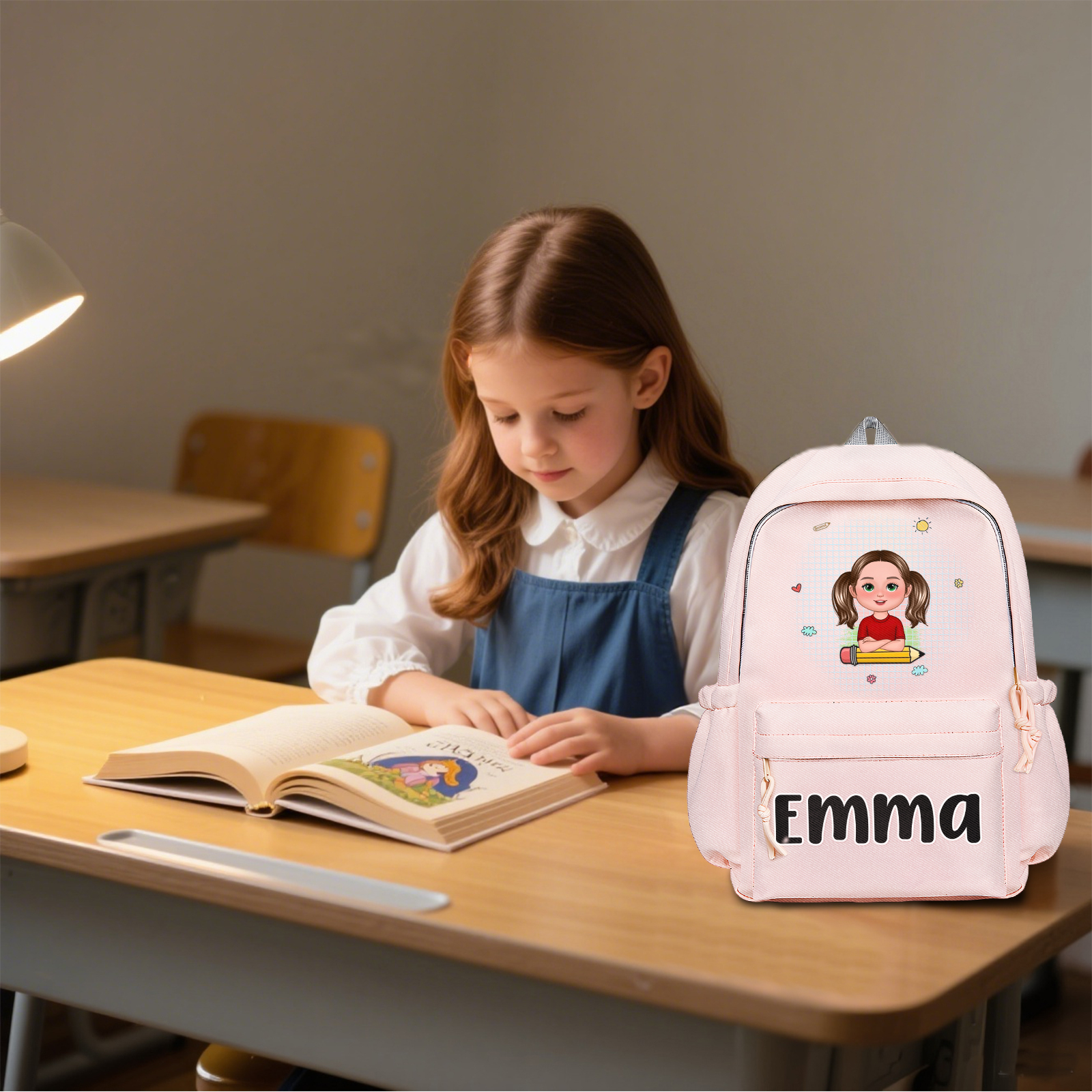 Personalised Kids’ School Backpack – Custom Name & Cartoon Design, Multiple Colours Back to school gift | Jessemade
