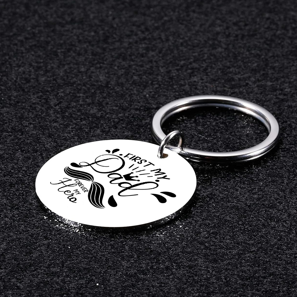 Stainless Steel Dad Keyring – Thoughtful Gift for Dad - Father's Day Gift | Jessemade