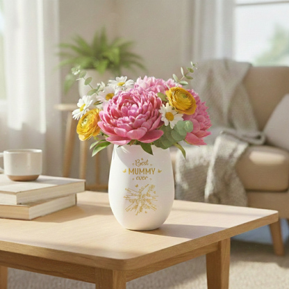 Personalised Glass Candle Holder “Best Mum/Nanny Ever” with 2–7 Children’s Names