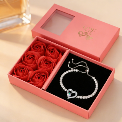 Personalised CZ Birthstone Bracelet 2 to 4 Names For Her | Jessemade