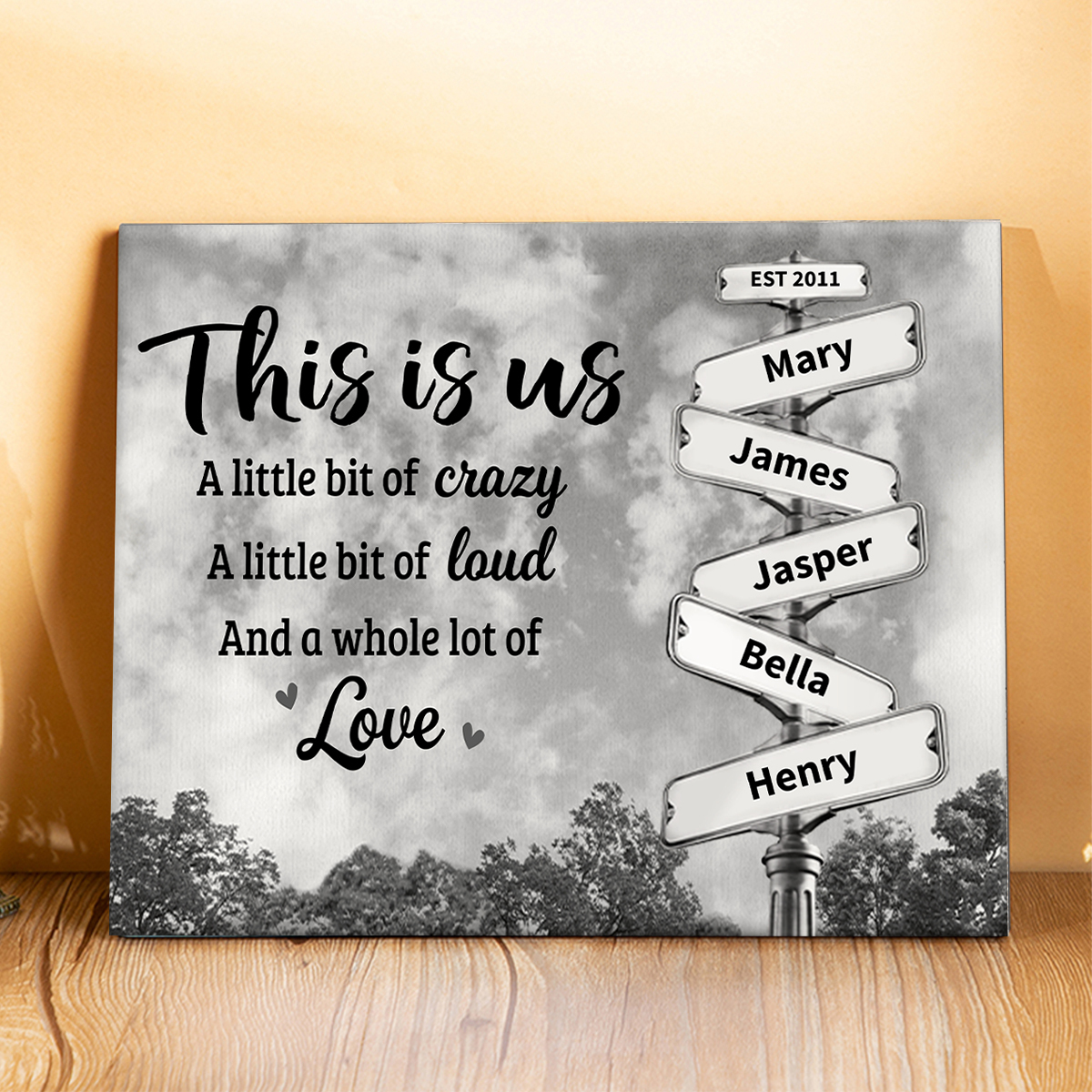 This Is Us And A Whole Lot Of Love - Family Personalised Custom 2-8 Na