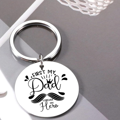 Stainless Steel Dad Keyring – Thoughtful Gift for Dad - Father's Day Gift | Jessemade