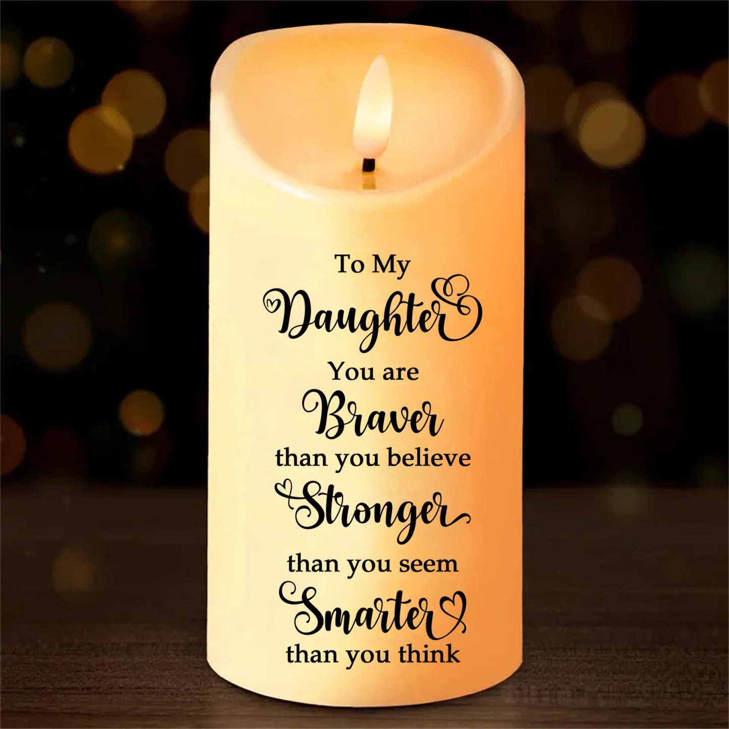 Personalised 1-5 Names Mum LED Candle, Custom First Mum Now Grandmother Candle Gift  | Jessemade