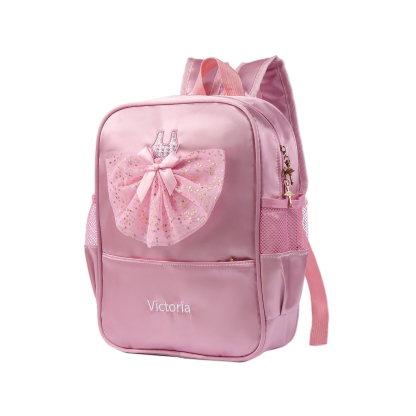 Personalised Name Band Princess Dress Accessories Satin Children Backpack Back To School Gift