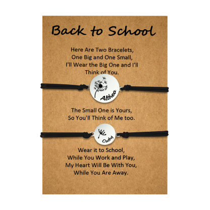 2 PCS Dandelion Pattern Elastic Stainless Steel Bracelet, A Back-To-School Gift For Daughter