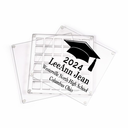 Personalised Acrylic Graduation Gift, Customized Name, Text and Date Acrylic Ornament Gift For Her/Him