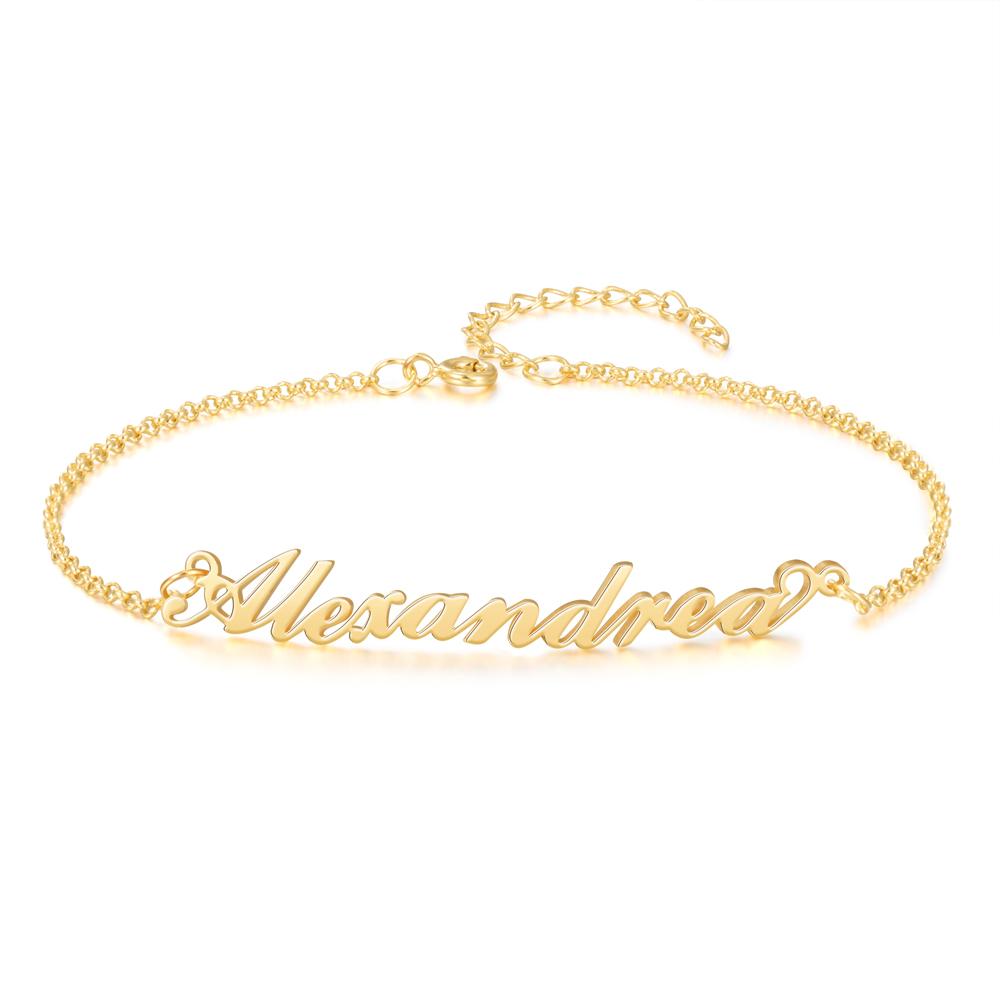 Jessemade Name Bracelet in Sterling Silver
