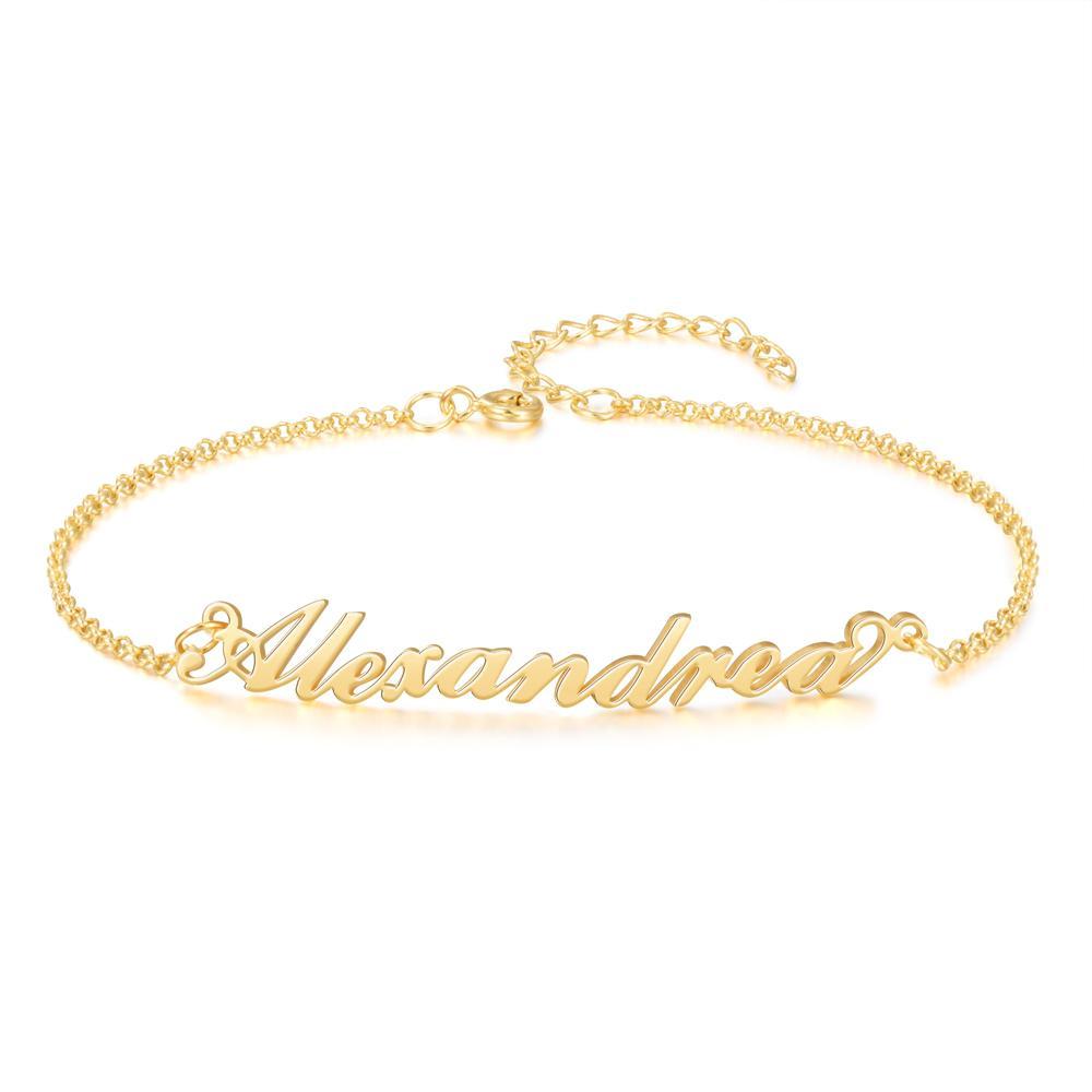Jessemade Name Bracelet in Sterling Silver