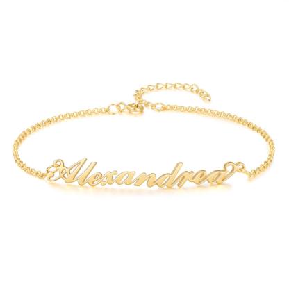 Jessemade Name Bracelet in Sterling Silver