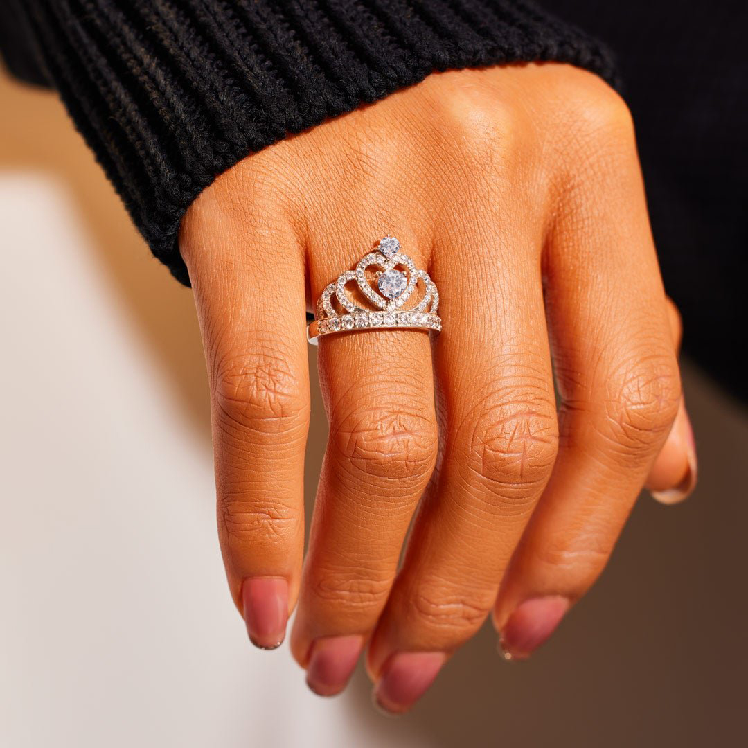 Dad To Daughter, No matter how much you grow up, Princess Crown Ring With Card, Gifts For Her