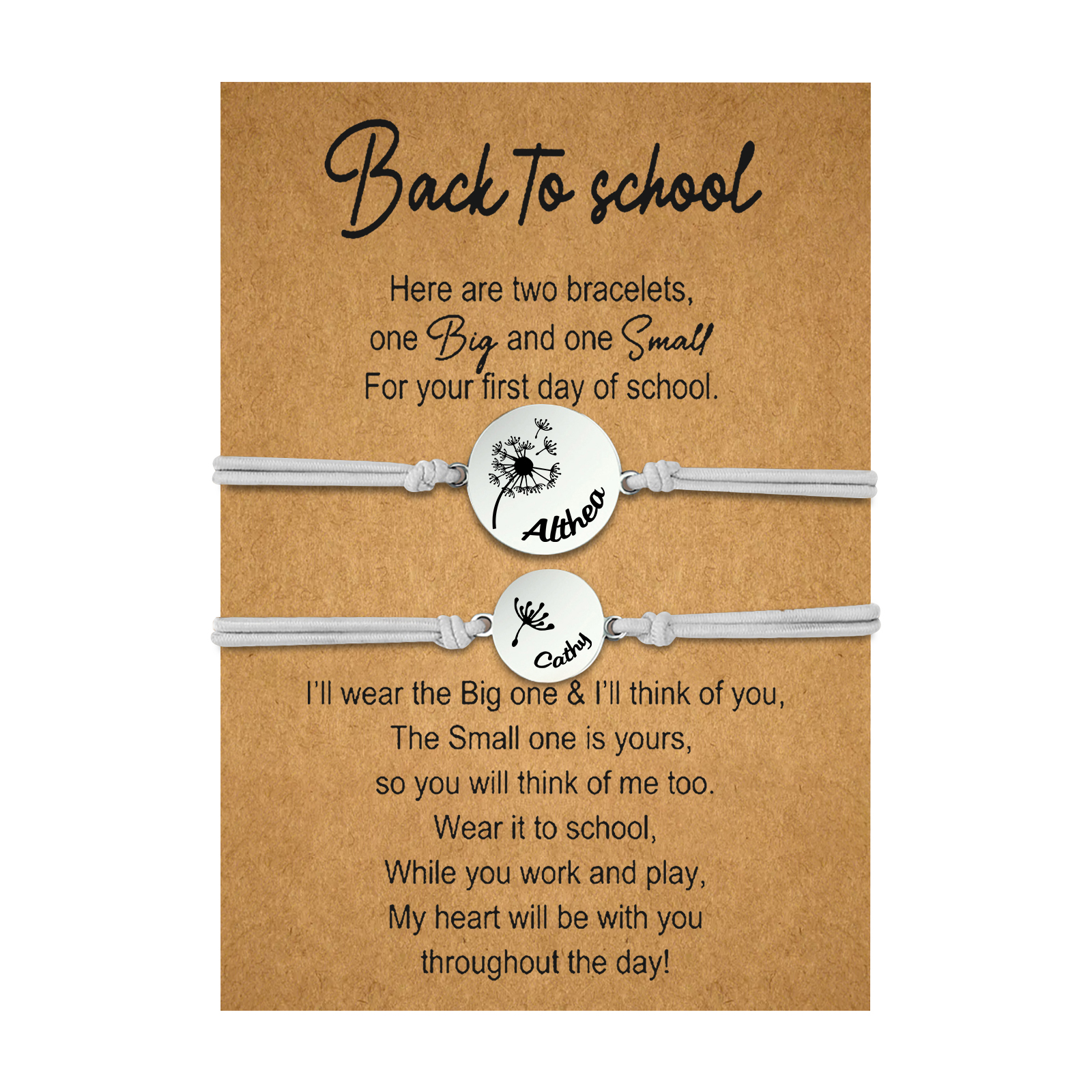 Jessemade UK 2 PCS Dandelion Pattern Elastic Stainless Steel Bracelet, A Back-To-School Gift For Daughter 19.99 n2