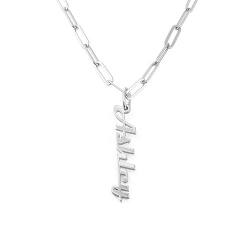 Personalised Chain Link Necklace Custom 1 Name Necklace Gift For Women