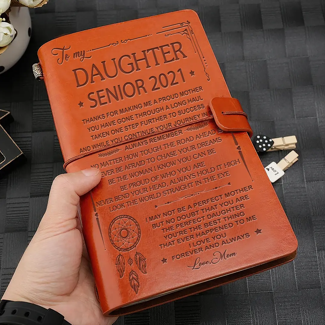 To My Daughter Leather Journal "I Need To Say I Love You"