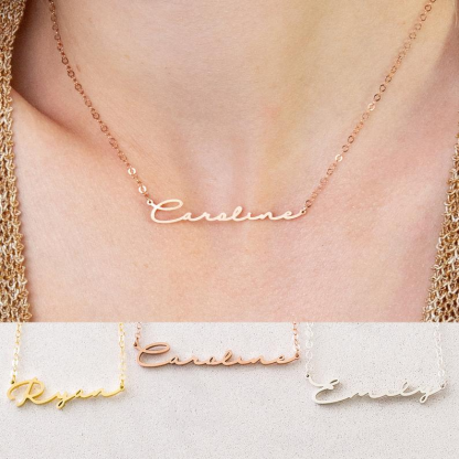 Personalised Necklace Custom 1 Name Necklace Gift For Her