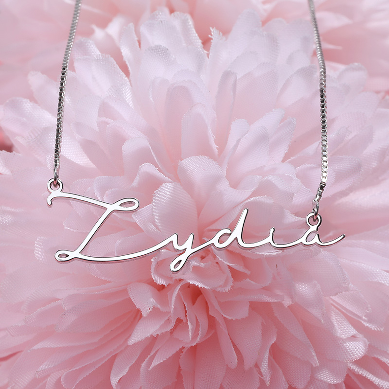 Personalised Necklace Custom 1 Name Necklace Gift For Her