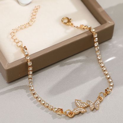 Butterfly Pendant Ankle Bracelet for Women