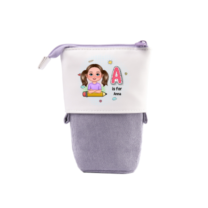 Personalised Cartoon Character Pencil Case – Custom Name Pop-Up Stationery Holder for Children-Back To School Gift For Boys/Girls | Jessemade