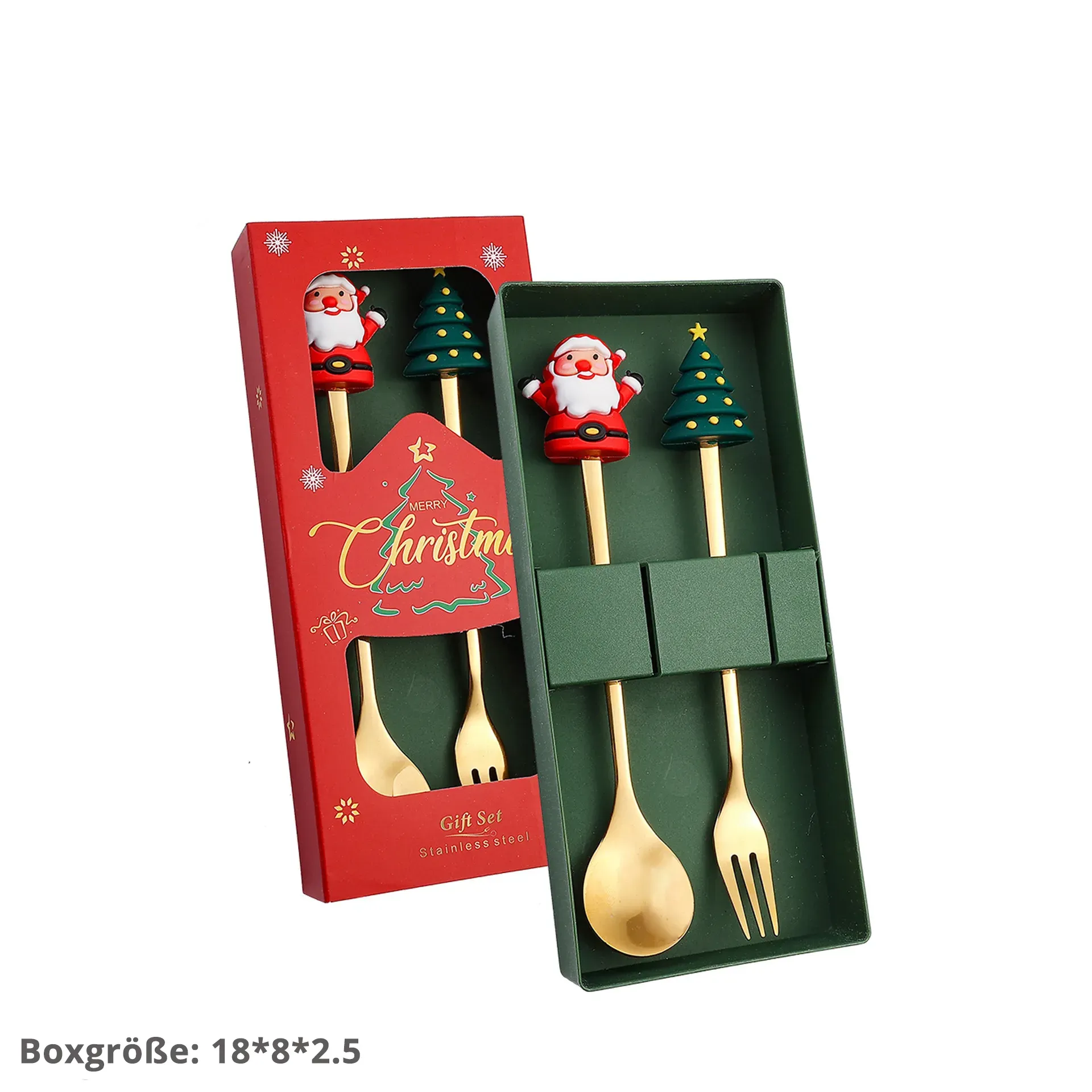 Family Christmas Cutlery Set with Fork and Spoon - Four Styles Available | Jessemade