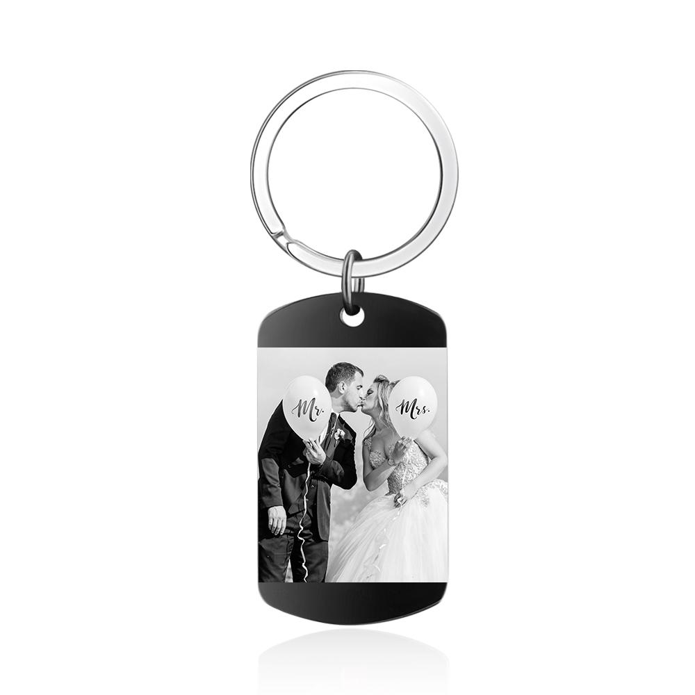 Personalised Calendar Keyring Engraved Photo Keyring Gifts For Him