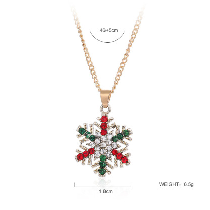 Family Christmas Gift Snowflake Earring & Necklace Set