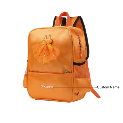 Personalised Name Band Princess Dress Accessories Satin Children Backpack Back To School Gift