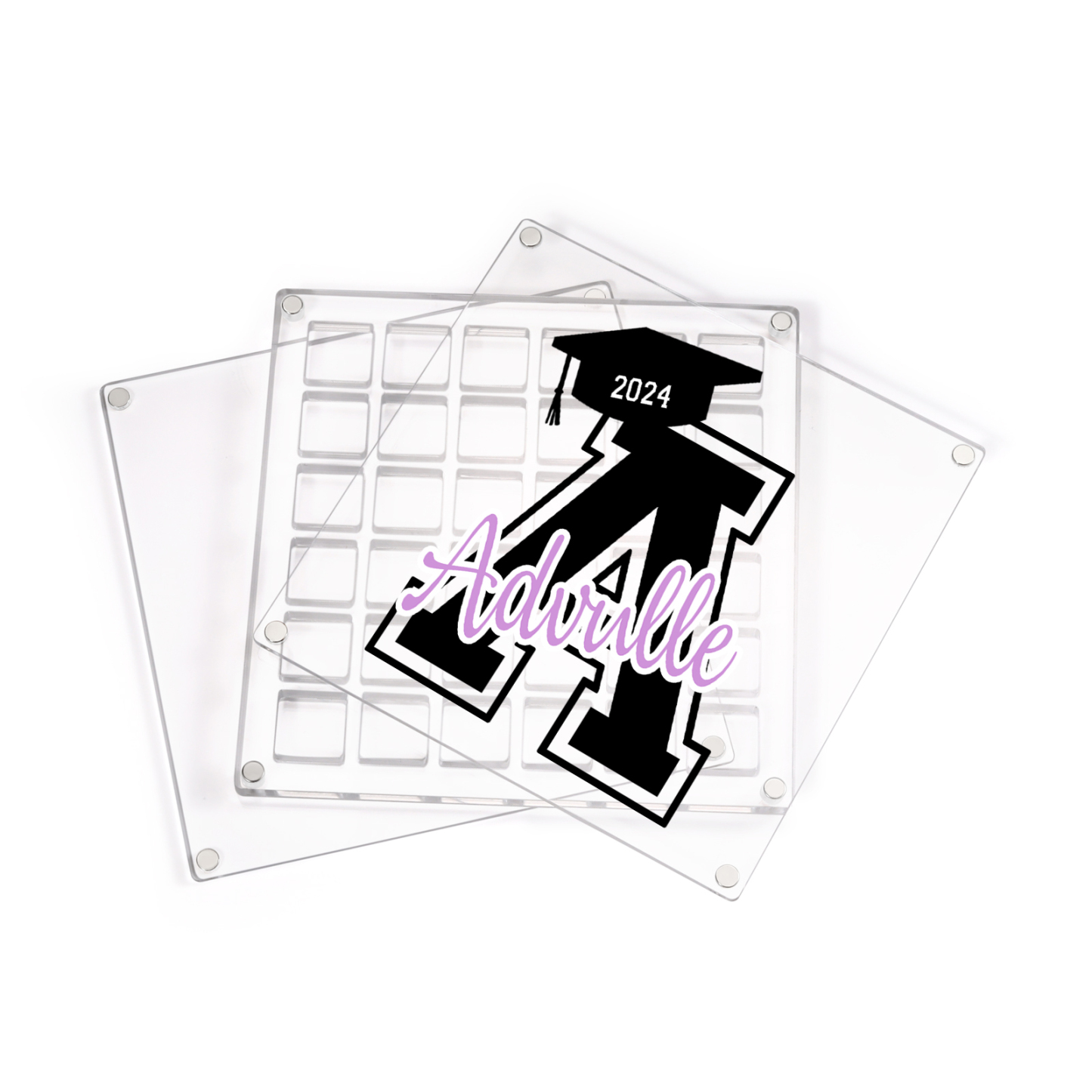 Personalised Acrylic Graduation Gift, Customized Letter、Date and Text Acrylic Ornament Gift For Her/Him