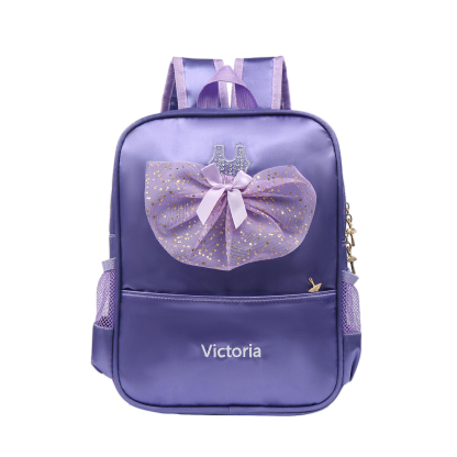 Personalised Name Band Princess Dress Accessories Satin Children Backpack Back To School Gift