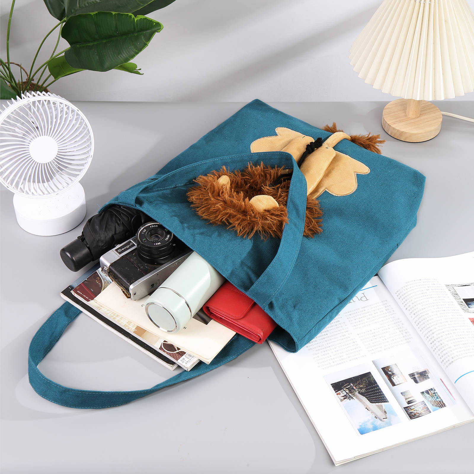 Personalised Name Cat Carrier Bag Cute Lion-Shaped Cat Carrying Bag Large Capacity Cat Canvas Tote Bag For Small Animals Dogs Cats