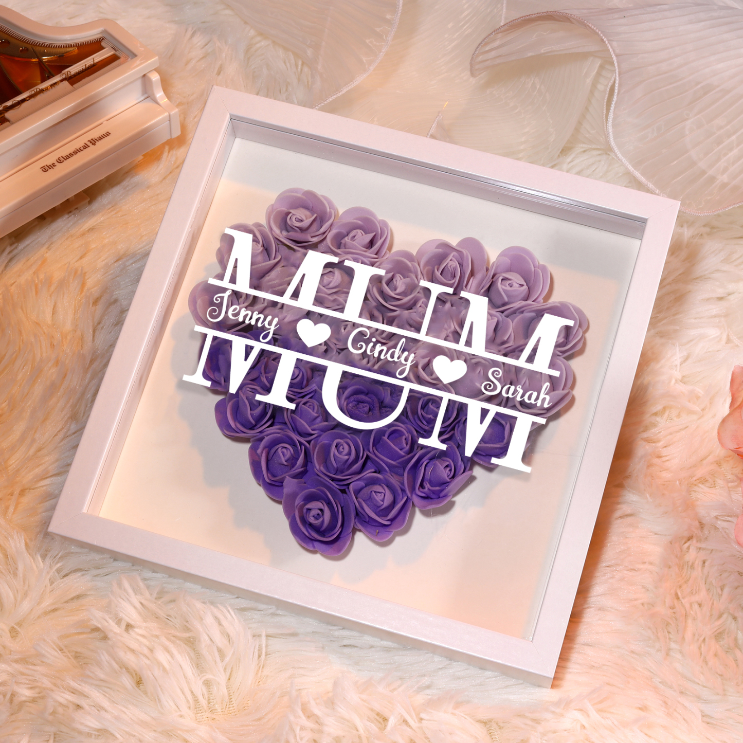 Personalised Custom Name and Text, Exquisite Love Decorations in Five Colors, Home Decoration Gifts for Mum