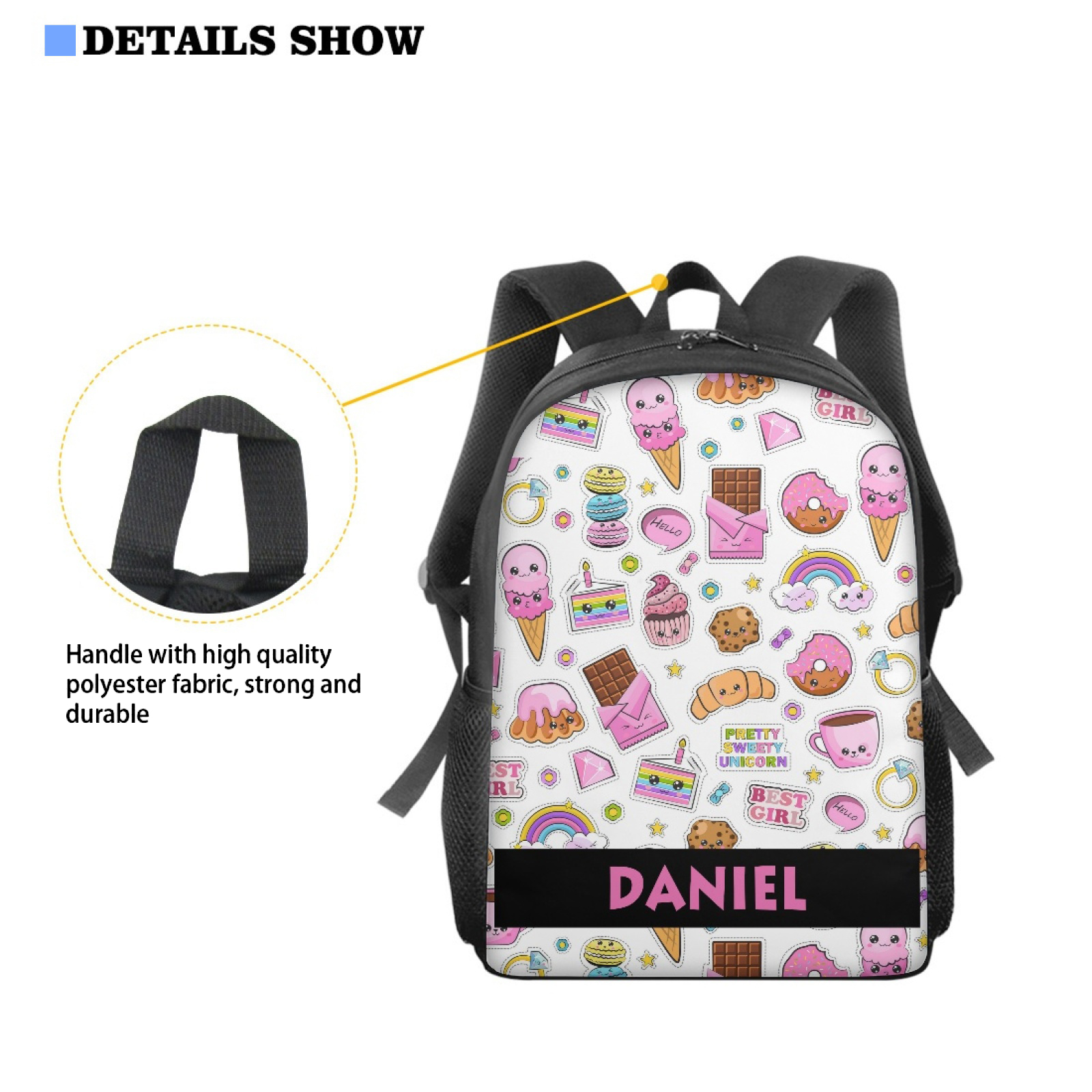 Backpack personalized name best sale